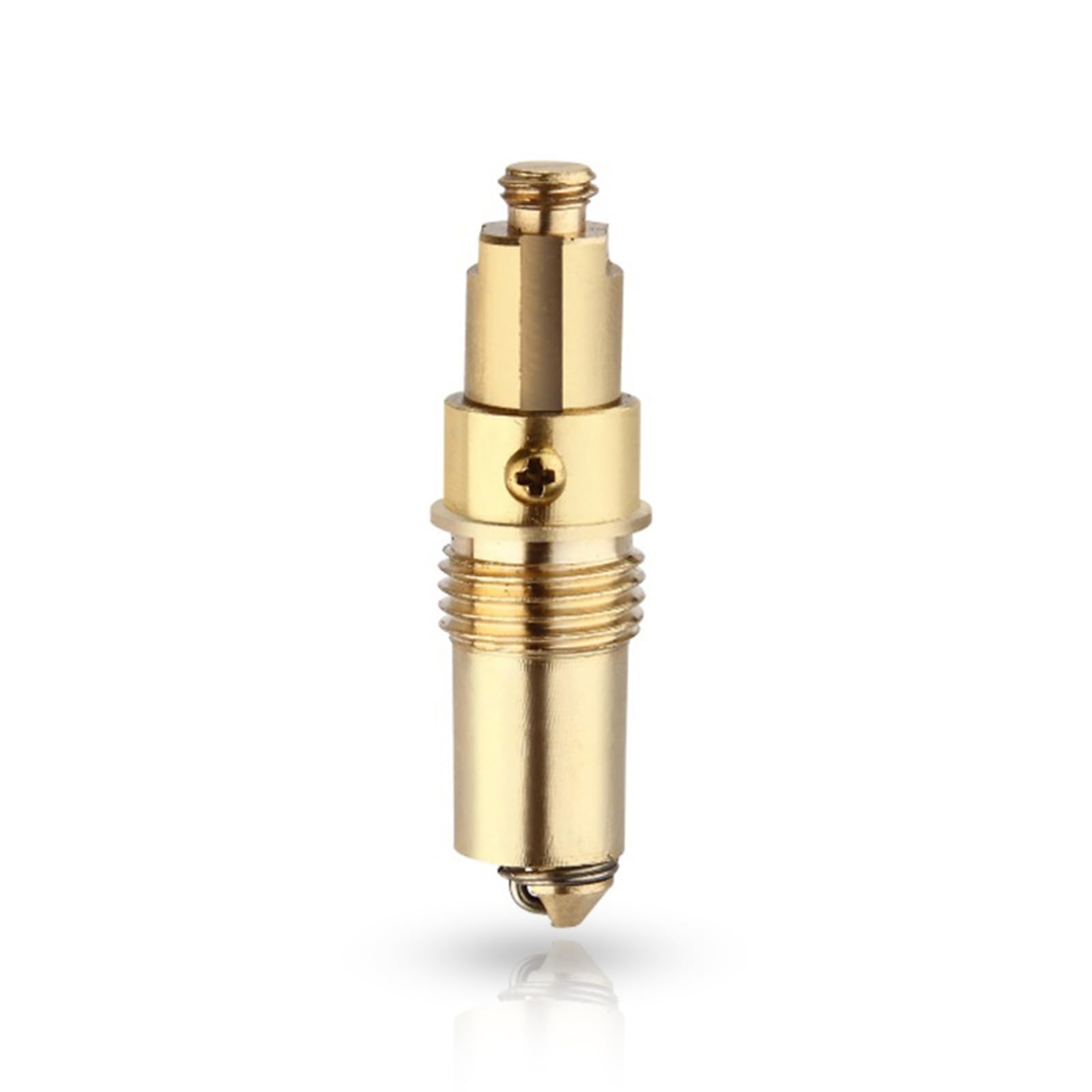 Thfaeyta Universal Solid Brass Basin Core Sink Plug, Bath Plug, Pop Up Click Clack Spring Bolt for Click-Action Sink Bolt Fit Most Bathroom Bathtub Sink Basin Drain Stopper (1 Pcs)