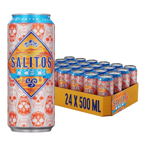 SALITOS ICE 24 x 0 5l Einweg-Dosen Mischgetränk Biermischgetränk mit spritzigem Lemon-Geschmack 5 2% Vol. der ideale Begleiter für chillige Abende mit Freunden