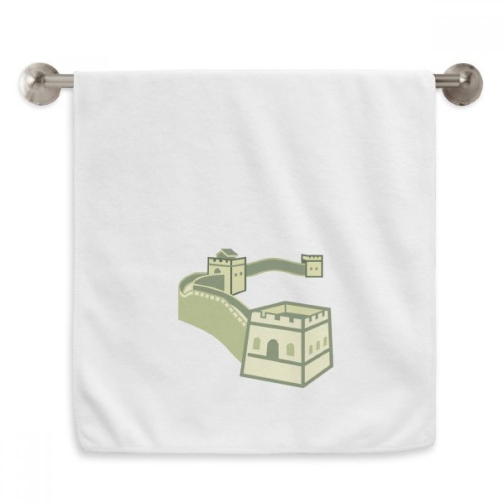 Serviettes de toilette Grande Muraille Chine essuie-mains blanc