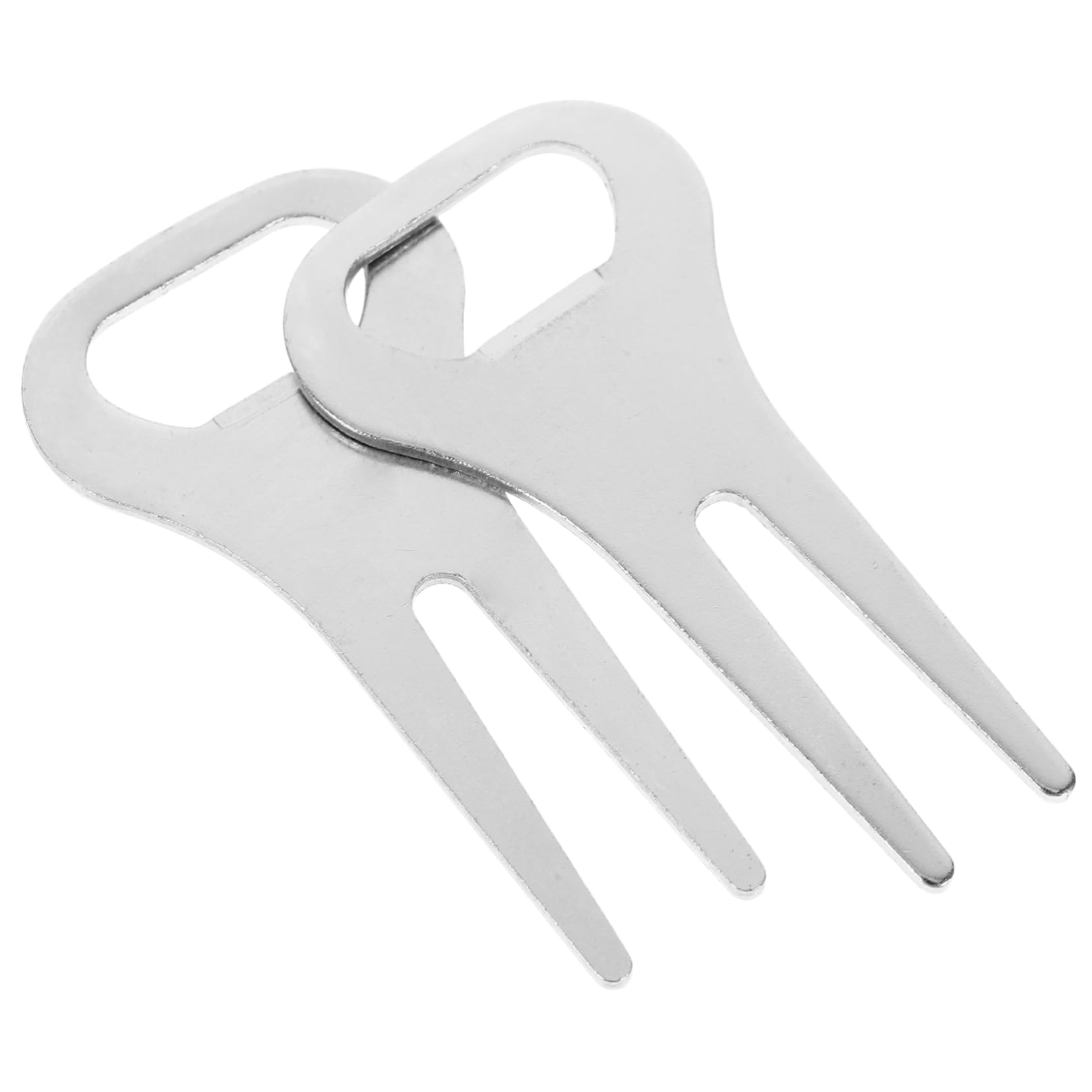 UPKOCH Golf Ballmark Repair Tool 2-in-1 Divot Fork Cleaning Tool Zinc Alloy for Golf Maintenance