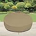 SunPatio Heavy Duty FadeStop Outdoor Round Daybed Cover 75 Inch, Patio Day Bed Sofa Cover Waterproof, All Weather Protection Round Canopy with Taped Seam, 75