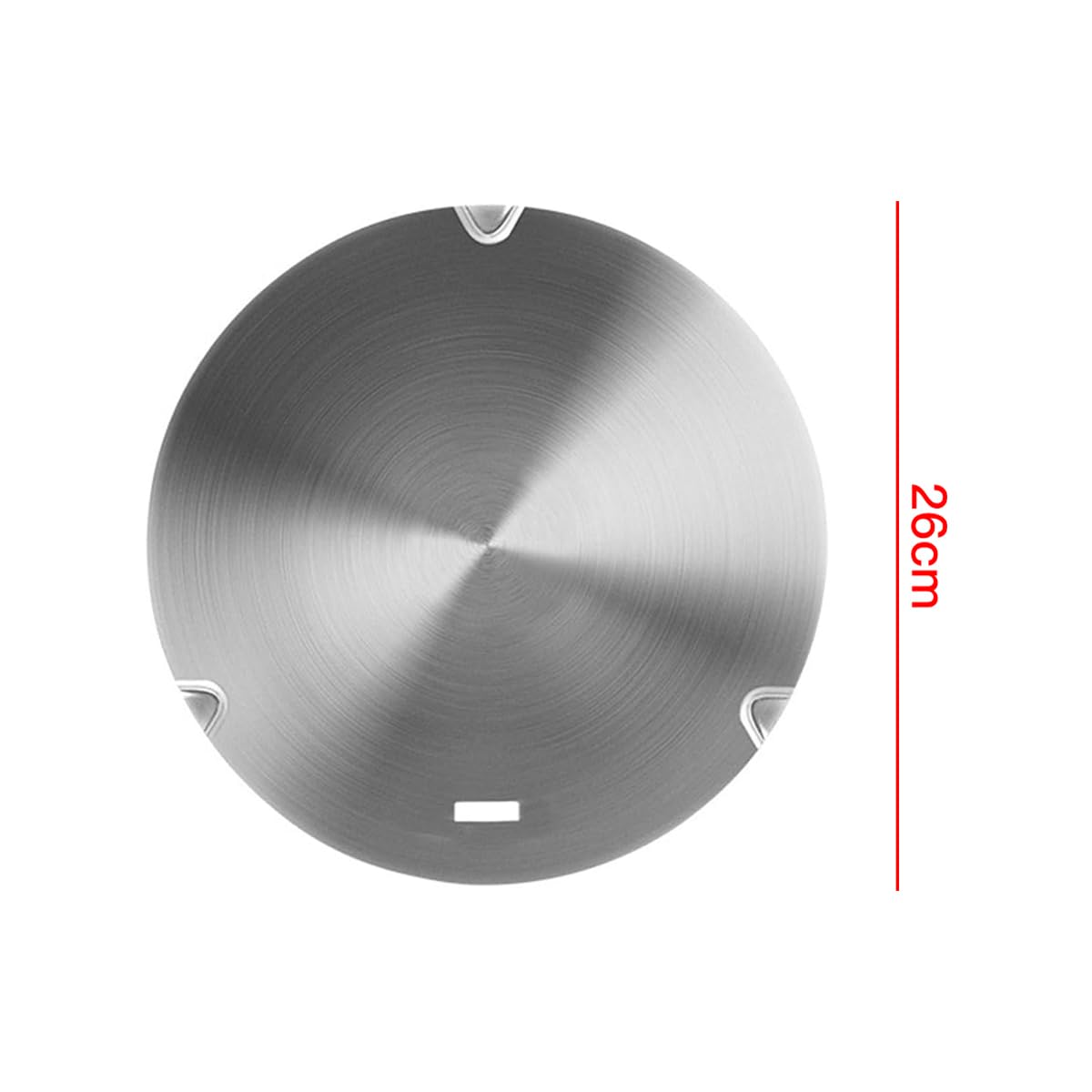 Placa de difusor de Calor, Adaptador de inducción de Acero Inoxidable con Mango extraíble, Placa de cocción para Uso en cocinas de Gas, vitrocerámica y Cocina de inducción (260 mm)