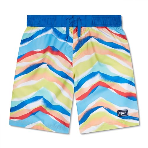 Speedo Boy's Swim Trunk Knee Length Boardshort E-Board Printed -  8-00258916485-XS