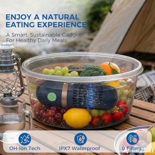 Portable Wireless Fruit & Vegetable Washer with Titanium Plate - Image 7