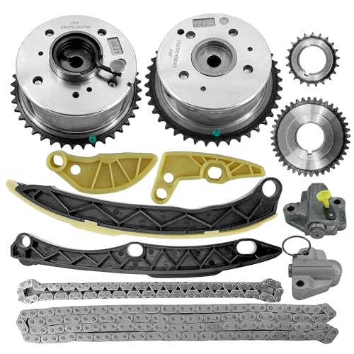 Timing Chain Kit with VVT Gear Replacement for Kia Optima Sorento Sportage 2.0L 2.4L 2011-2018 Replacement for Hyundai Sonata Santa fe Tucson 2.0L 2.4L 2011-2019 24350-2G750 243212G111 by Lapvier - Used condition - US$38.66
