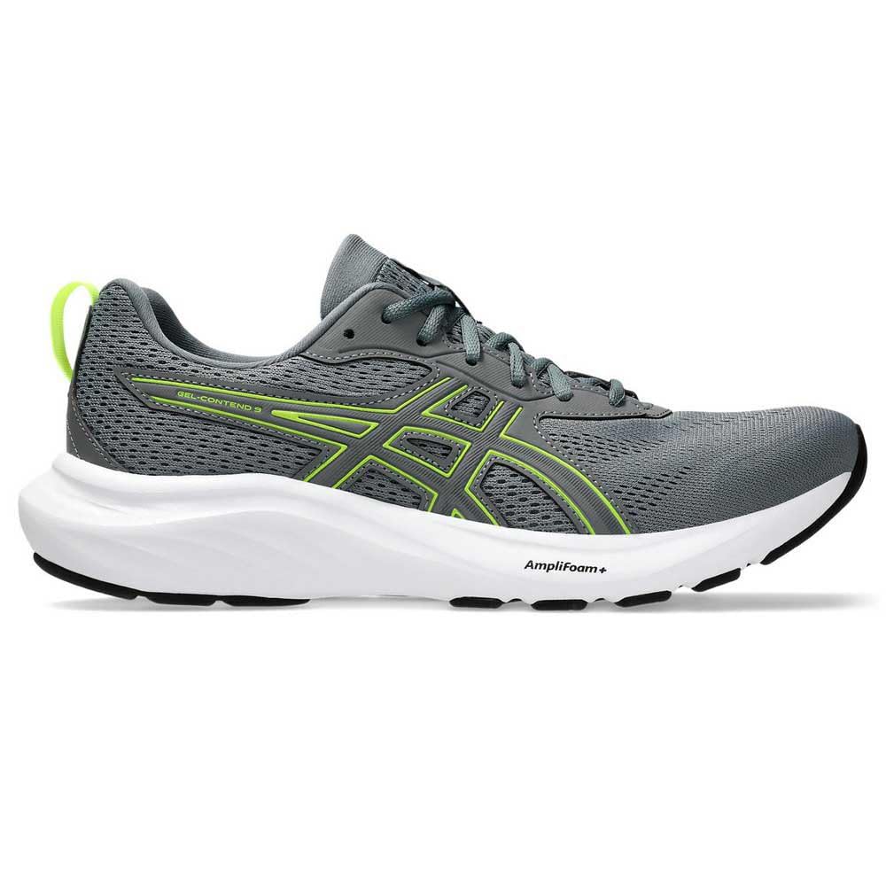 ASICS Gel-Contend 9, Sneaker Hombre, Steel Grey Safety Yellow, 45 EU