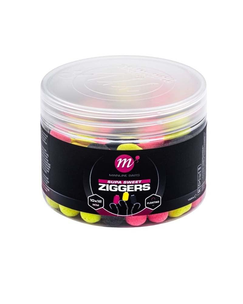 Advanced Angling Solutions Ltd Mainline Baits Supa Sweet Ziggers - Pink, Yellow, Black 70g Tub C/O