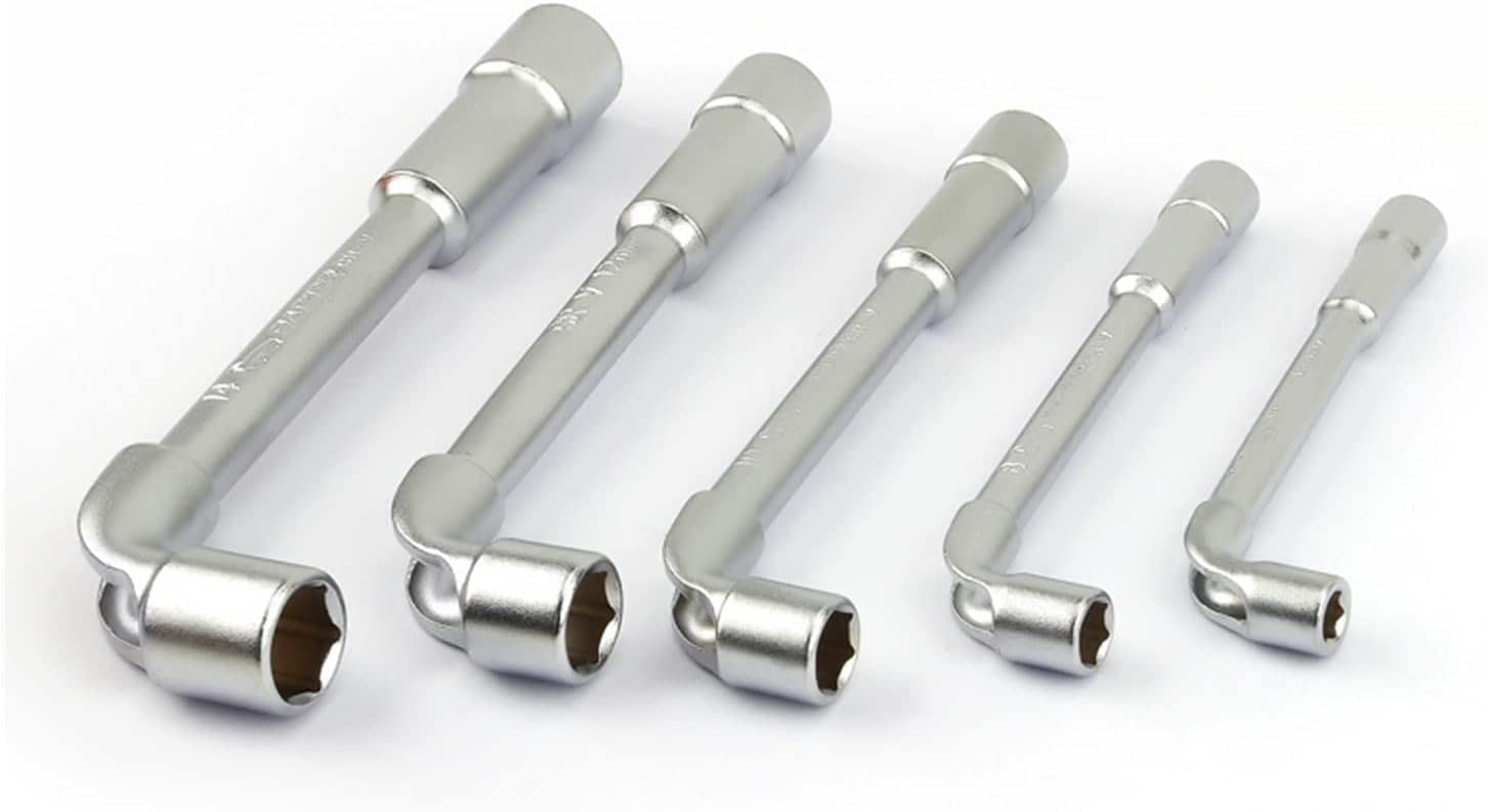 YOUMEISI hex wrench, Hex Key Set,Hexagon Key,Hex Wrench,5 Pieces of Frosted Surface Pipe Wrench L-Shaped 7-Shaped Perforated Elbow Double-Ended Allen Wrench Wrenches
