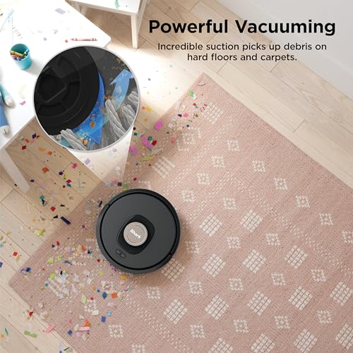 Image of Shark AV2501AE AI Robot Vacuum with XL HEPA Self-Empty Base, Bagless, 60-Day Capacity, LIDAR Navigation, Perfect for Pet Hair, Compatible with Alexa, Wi-Fi Connected, Carpet & Hard Floor, Black