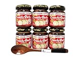 S&B Chili Oil With Crunchhy Garlic 3.9oz Pack of 6 Bundle with FREE KC Commerce Wodden Spoon (3.9oz Pack of 6 Spicy)