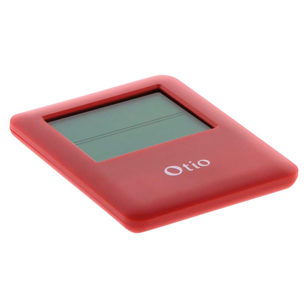 Termometro Digitale Interno Otio Rosso - Display LCD, Portatile O Da Parete, 0-50°C