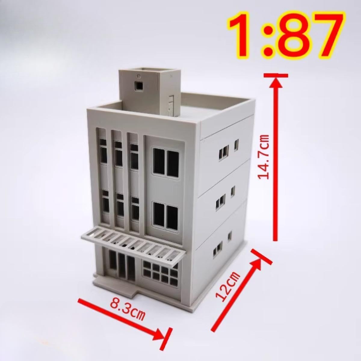 Maquette De Maison Japonaise 1/87 – Kit DIY Pour Diorama Ferroviaire, Parfaite Pour Vos Décors Miniatures