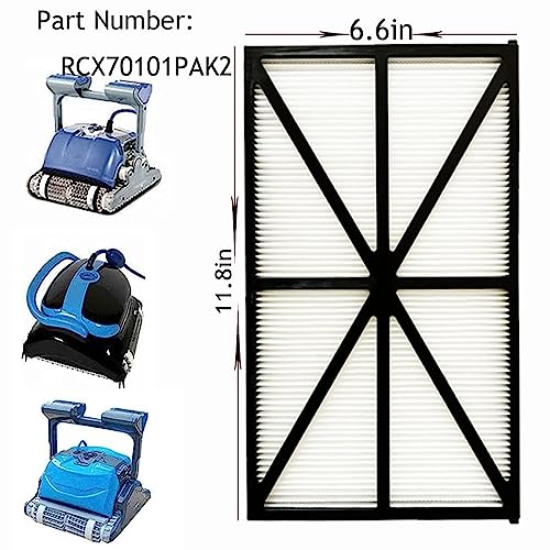 Image of 4 Pack for Hayward Sharkvac Filters RCX70101PAK2 Replacement Pool Filter Cartridges Compatible with Hayward Robotic in-ground Pool Cleaners AquaVac, TigerShark and SharkVac