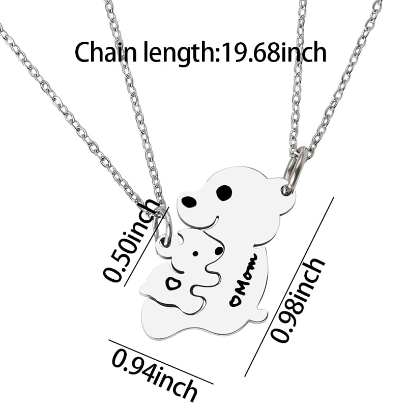 Mother Daughter Necklace Set - Matching Mom & Daughter Necklaces for Mothers Day, Birthday, Wedding & Appreciation Gifts - Image 6