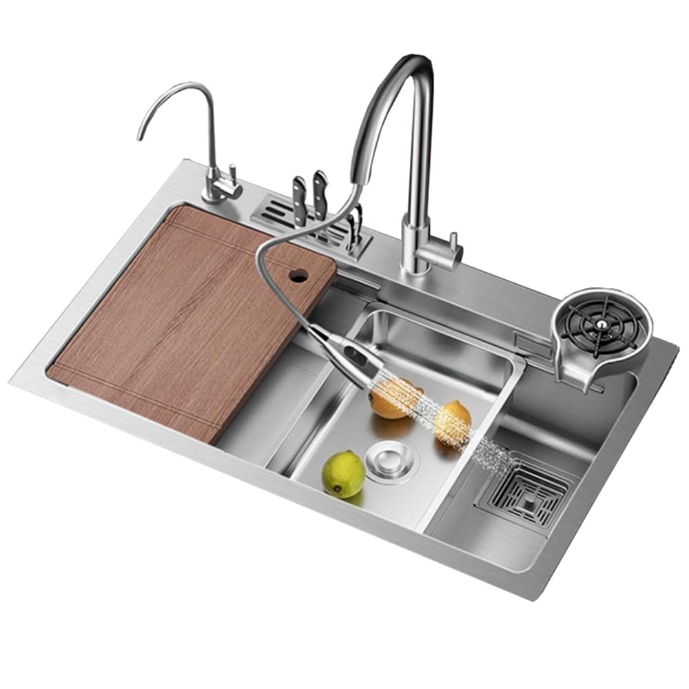 Amazon.com: Undermount Stainless Steel Single Bowl Sink With Knife