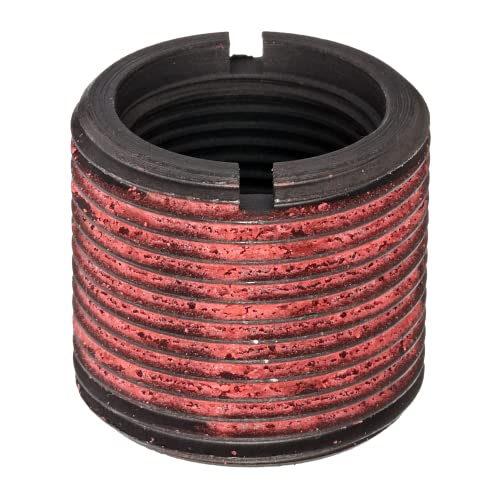 E-Z Lok Externally Threaded Insert, C12L14 Carbon Steel, Meets AISI 12L14, 1