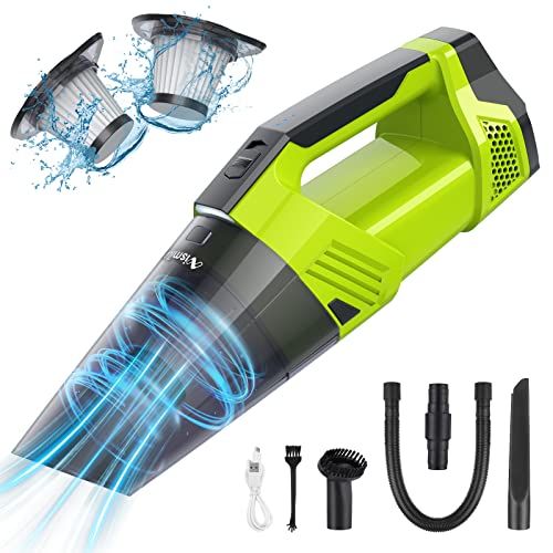 Car Vacuum Cordless Rechargeable, Cordless Vacuum Cleaner with 9000Pa Strong Suction, Dust Buster Hand Vacuum Cordless Handheld Vacuum Cleaner with 30min Runtime, Wet Vacuum Cleaner for Car, Home Car Vacuum Cordless Rechargeable, Cordless Vacuum Cleaner with 9000Pa Strong Suction, Dust Buster Hand Vacuum Cordless Handheld Vacuum Cleaner with 30min Runtime, Wet Vacuum Cleaner for Car, Home