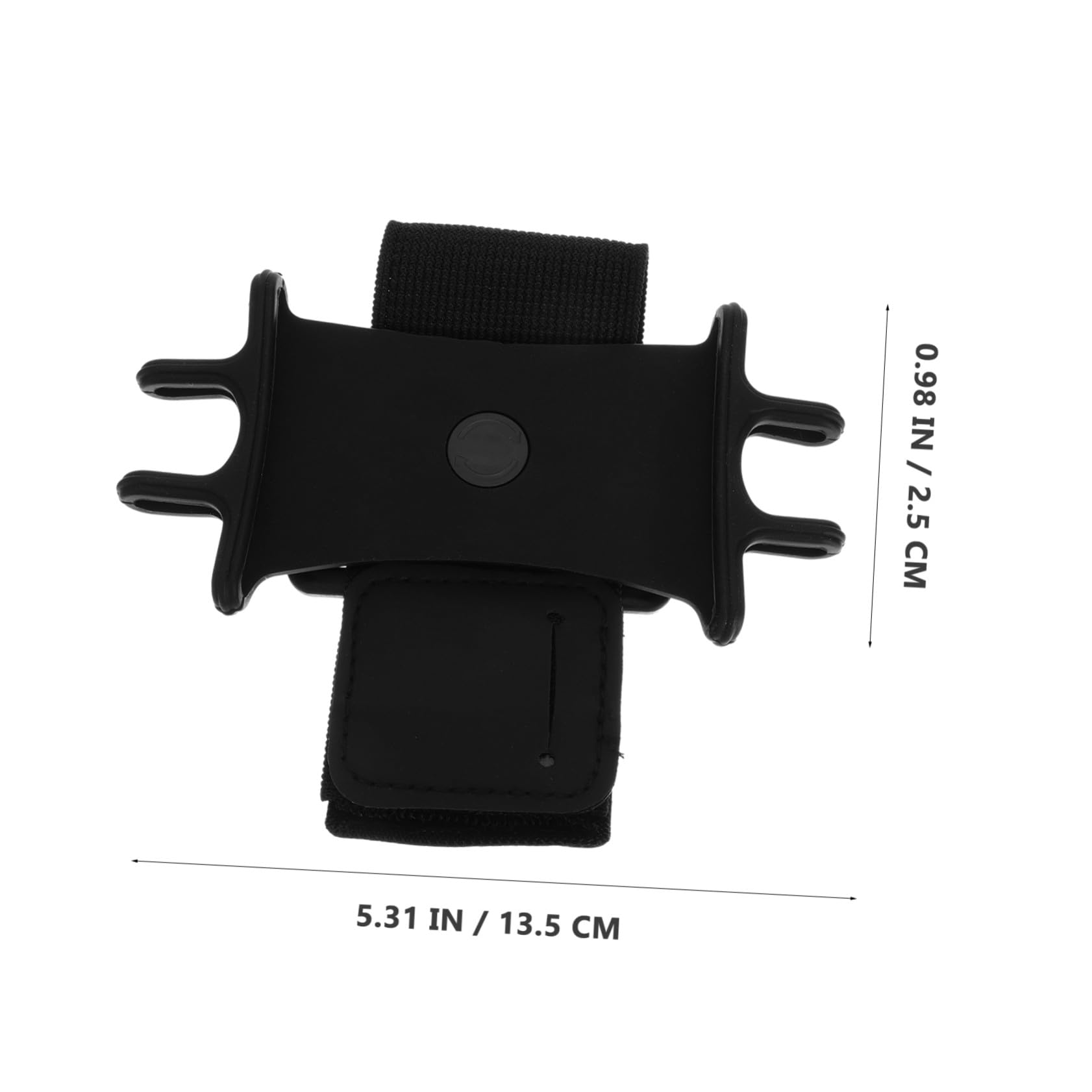 Housoutil 16 Pz braccialetto del cellulare mano telefono da polso braccio del cellulare ascella braccialetto da corsa all'aperto supporto per il braccio del telefono cellulare nylon Black