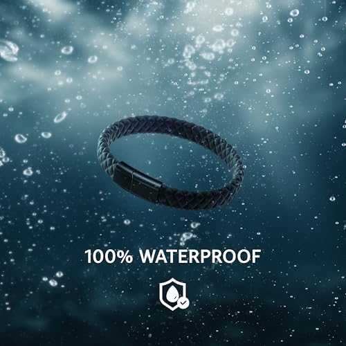 Rowdy Parrot Spartan Genuine StormSilk™ Tactical Rubber Bracelet with Stainless Steel USA Flag & Magnetic Closure - Supports Pairing Military Veterans & K-9 Dog Companions4