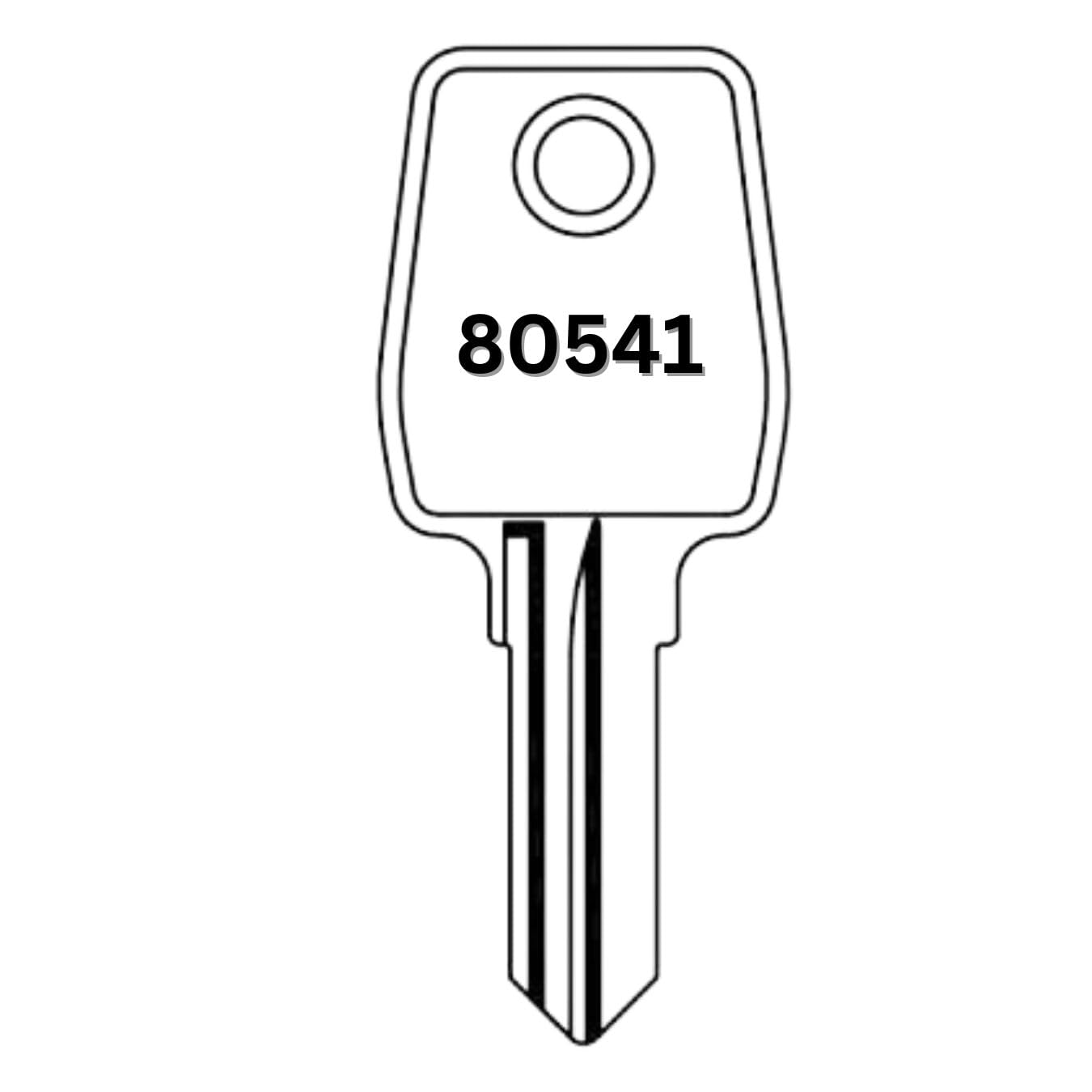 Ersatzschlüssel Kompatibel mit Euro-Locks (80001 bis 81000) - Präzise Gefräste Nachschlüssel für Möbel- und Spindschlöss