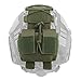 Airsoft Helmet with Rail 3.0,Adjustable Chin Strap with Front NVG Mount, Night Vision Mount and Tactical Helmet Battery Pouch Counterweight Pouch (Army Green)