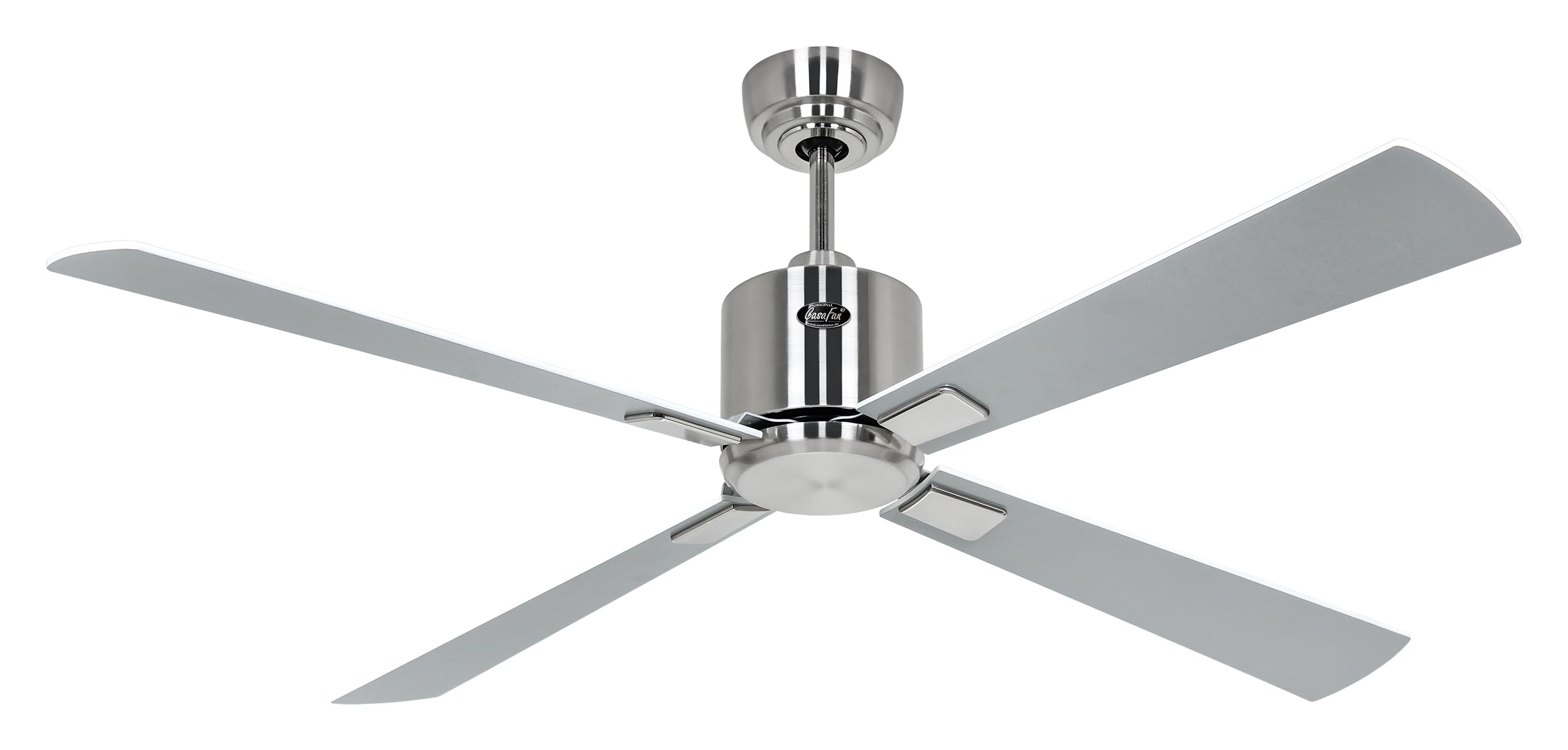 CasaFan ECO NEO III 180 WiFi Deckenventilator, Energiesparender & leiser Ventilator mit hochwertigen Holzflügeln, 6 Geschwindigkeiten mit Fernbedienung, für Räume bis 45 qm & Schrägen bis 23°