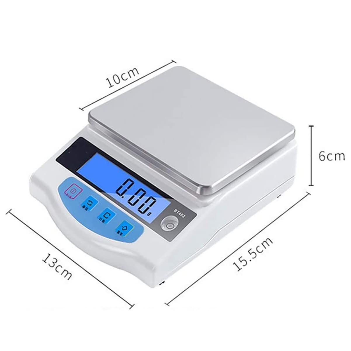 Balanza electrónica pequeña de 2 kg, balanza de precisión de 0,01 g, balanza Digital para joyería, balanza de Oro.