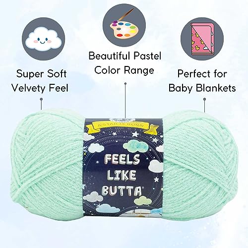 Image of Lion Brand Yarn Feels Like Butta 215-172 Seagreen