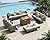 10 Pieces Patio Sectional Furniture Set with 44" Propane Fire Pit Table, 60000BTU Wicker Outdoor Sectional Coversation Set, Thick Cushion Deep Seat, Outdoor Furniture for Porch,Backyard,Deck (Grey)