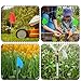 Zozen 100Pack Marking Flags, Red & Green & Blue & White, Writable / 15x4x5 Inch, Yard Flags for Lawn & Irrigation & Landscape & Sprinkler & Survey & Dog Training.