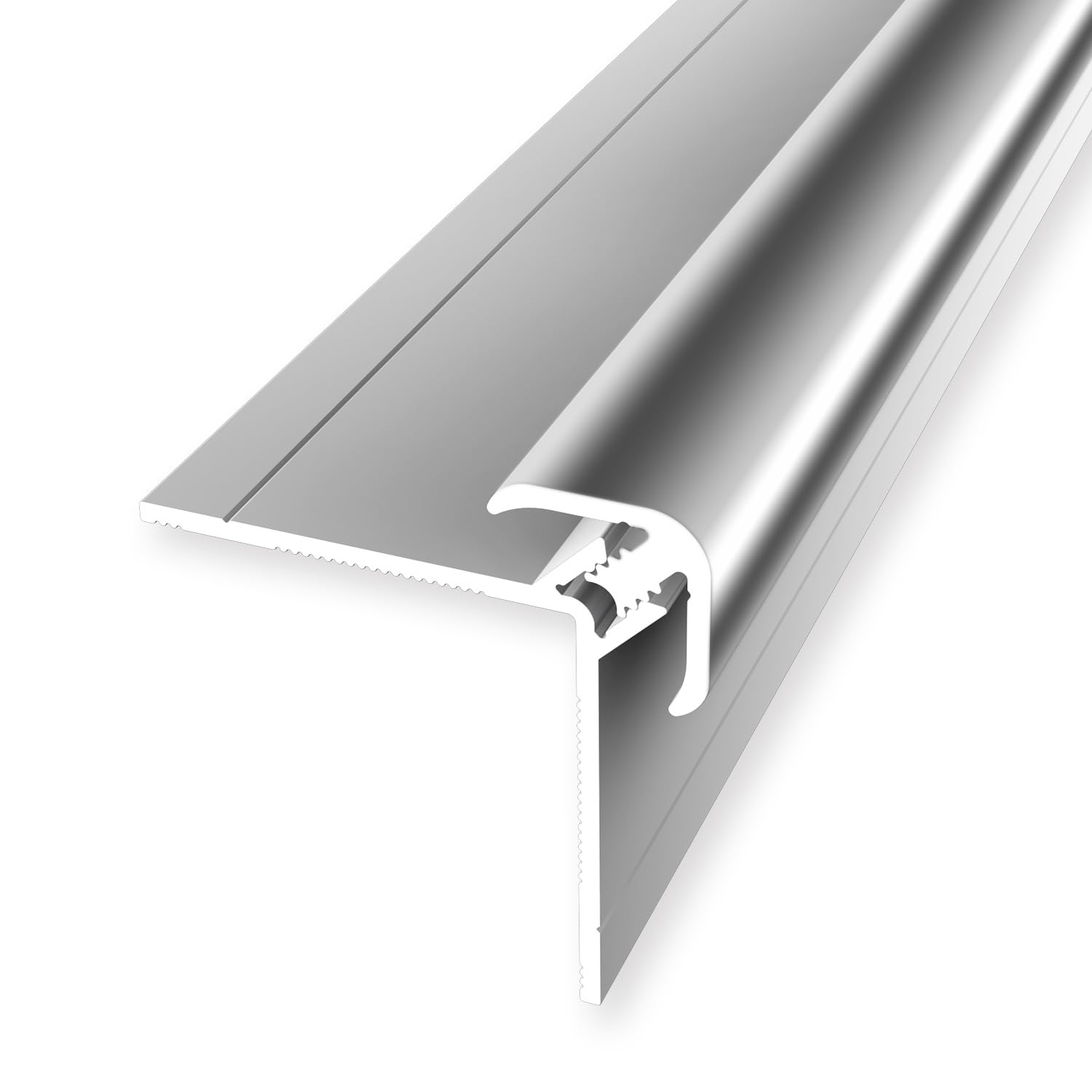 Wandprofil 34 x 34 x 2600 mm Einfasshöhe 3-5 mm Clip Außenecke Aluminium eloxiert Glatt Winkelprofil Ungebohrt Metallprofil Silber Glanz Verbindungsprofil Küberit