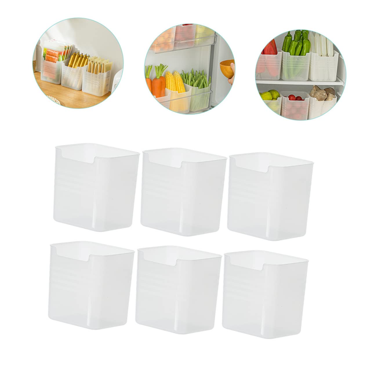 LABRIMP Contenitore Organizer Laterale Frigo 6 Pezzi in Pp