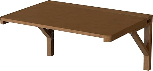 Miniatura 29 de MM MELISEN Mesa plegable montada en la pared, de madera blanca de 37.4 x 21.6 pulgadas, ahorro de espacio, para lavandería, cocina, dormitorio. Se