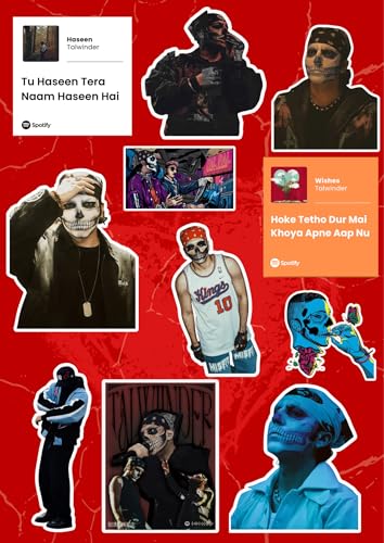 Talwinder Stickers (30 Pcs) – Premium Waterproof Vinyl Aesthetic Talwinder Stickers Pack - for Laptop, Water Bottle & Phone Case Fan Gift