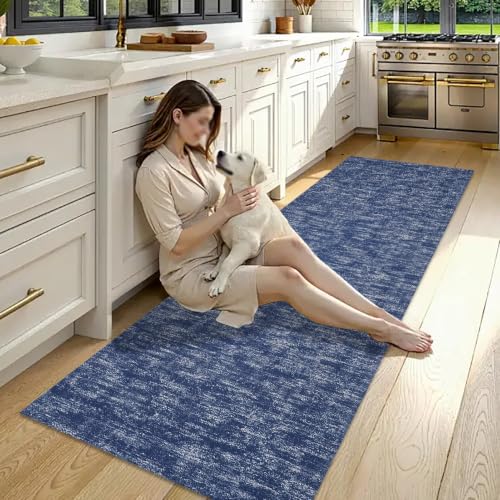 Alfombra de pasillo antideslizante con base absorbente para cocina 3
