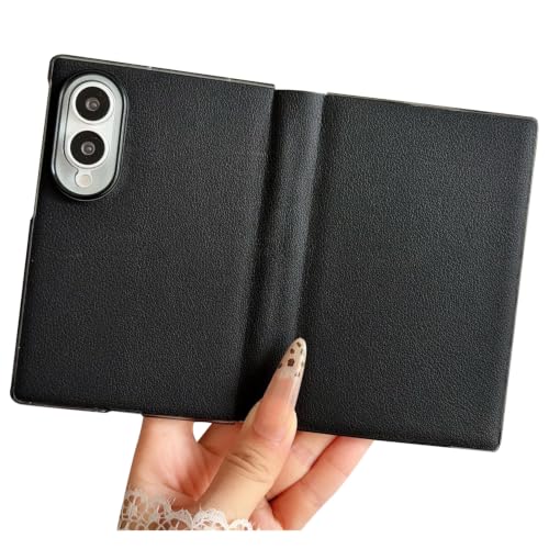 LUNBER-ARMOR�EFor Galaxy Z Fold8 �P�[�X �蒠�^ �J�o�[ PU���U�[ �S�ʕی� �t�H�[���h Fold 8 �������(�u���b�N)