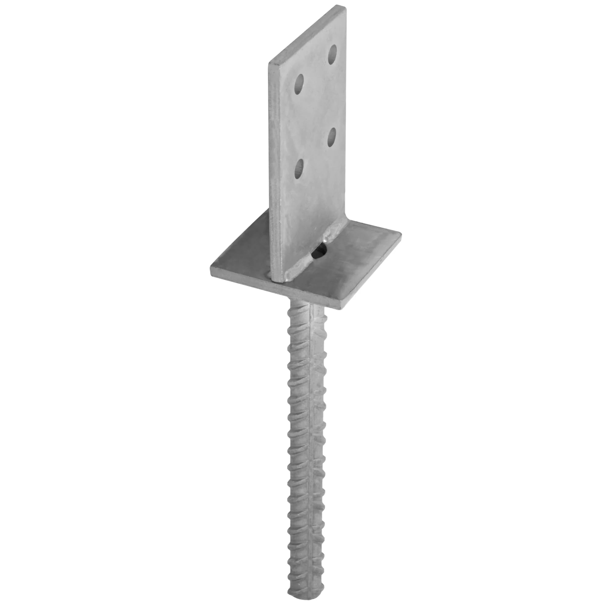 Galvanised Heavy Duty Concealed Bracket Support for Fence & Pergola Posts - Metal Base Brackets for Concrete Installation Pack of: 1 90mm (3.54")