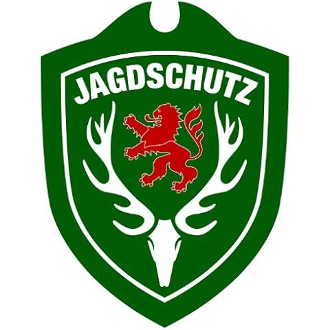 Waidmannsbruecke Unisex - Erwachsene Jagdschutz Hessen Autoschild, Grün, One Size Cover