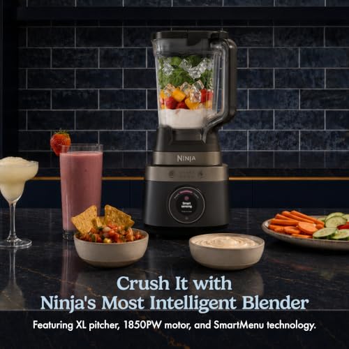 Ninja CrushBOSS Intelligent Blender, 1850PW, XL 72-oz, Mocha, LB201BR - image 2