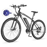🚴POWERFUL MOTOR & BATTERY: 48V 500W (Peak 750W)high-speed brushless motor gives you all the power you need for daily commuting or weekend exploring. You can ride up to 22mph when turning the throttle to end. The riding range of 48V 10.4 Ah battery va...
