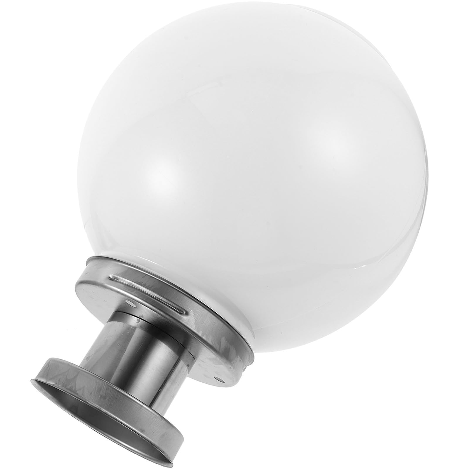 Lampada Solare da Esterno a Sfera Bianca in Plastica