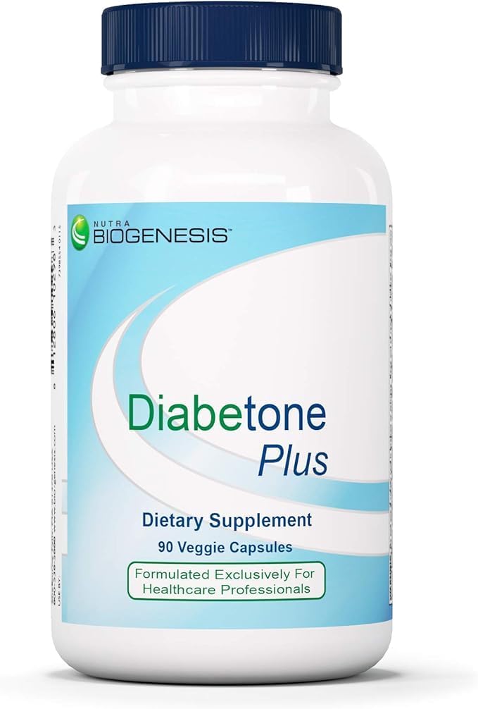 Nutra Biogenesis Diabetone Plus - Metabolic Support Supplement with Cinnamon, Gymnema, Inositol & Bitter Melon, Herbal Balance Complex for Women & Men - 90 Capsules