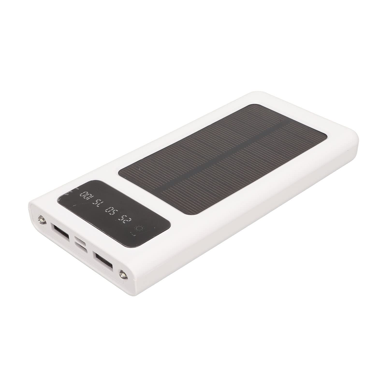 Solar Power Bank, Caricatore Portatile For Telefono Solare Da 20000 MAh, Display Di Alimentazione Con Doppia Uscita Caricatore Portatile For Telefono Solare Da 20000mAh(D)