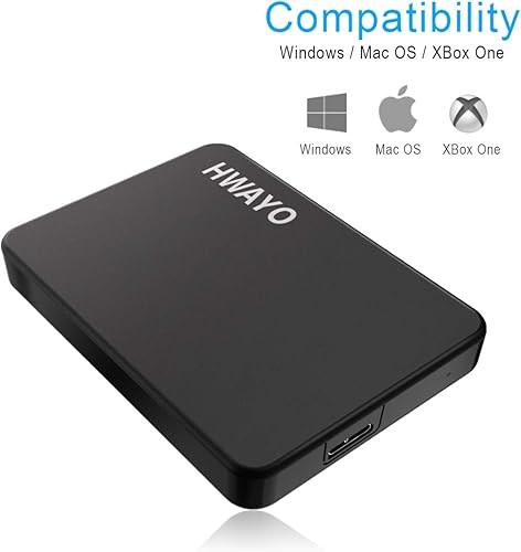 Miniatura 2 de Disco duro externo portátil de 1 TB, ultra delgado, 2.5 pulgadas, USB 3.0, almacenamiento HDD para PC, escritorio, laptop, MacBook, Chromebook, Xbox
