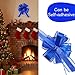 WWTIANFC 24 PCS Pull Bows for Gift Wrapping, 6 inches Large Gift Bow Bulk for Presents Package, Gift Baskets, Christmas, Wedding, and Party Decor (Blue)