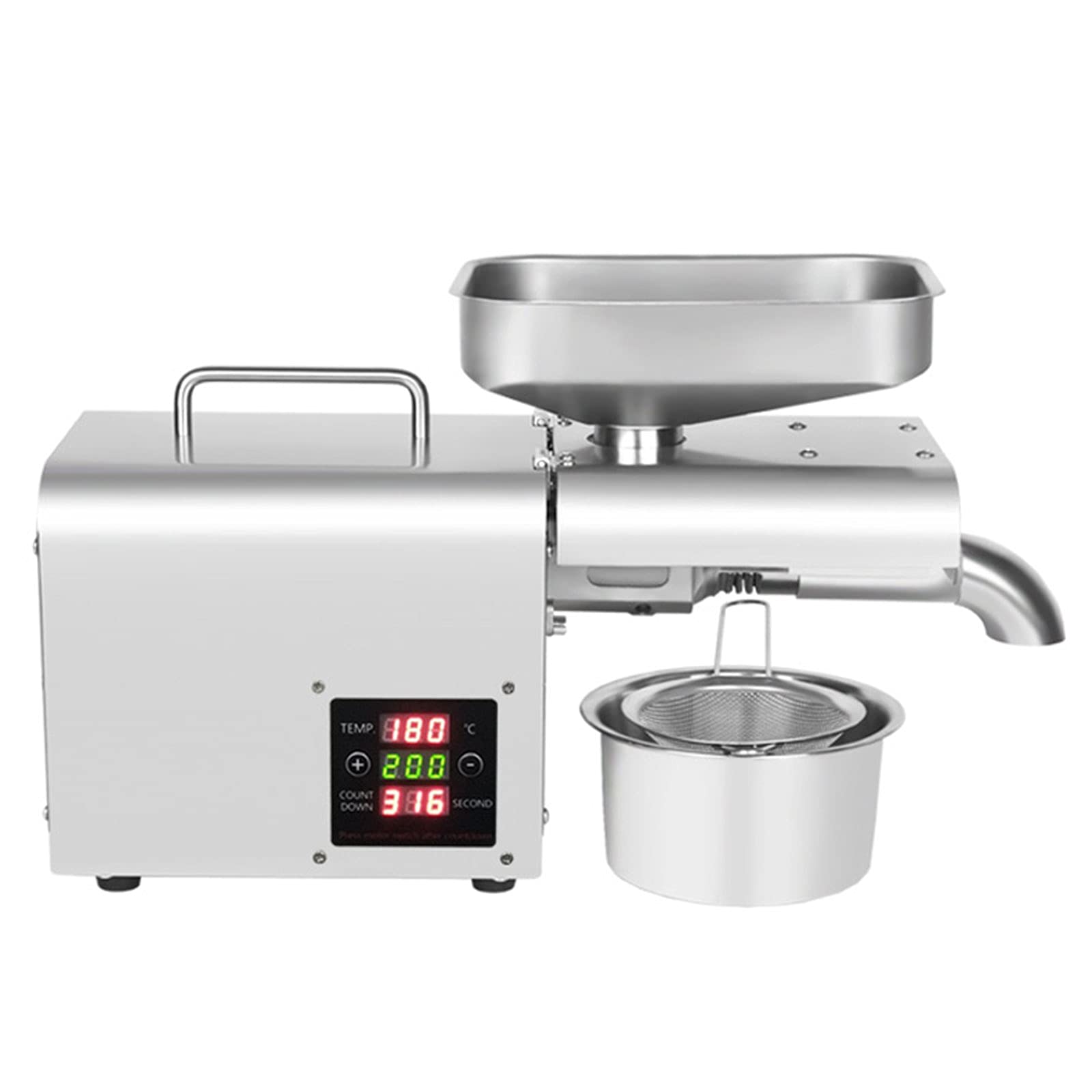 Gdrasuya10 Automatic Oil Press Machine, Commercial Oil Press Machine Automatic Extractor Expeller Extraction 110V 610W