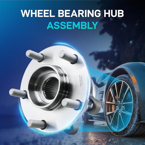 Image of 2Pcs Front Wheel Hub and Bearing Assembly for Nissan Altima 2007-2018, Maxima 2009-2019, Murano 2009-2018, Pathfinder 2013-2019, Quest 2011-2017, Infiniti JX35 2013, QX60 2014-2019, 5 Lug W /ABS 513296