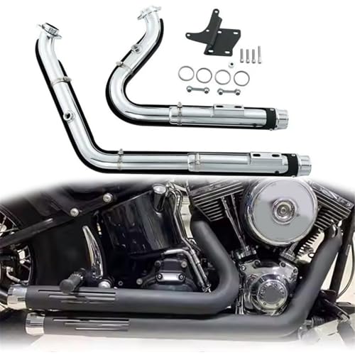 Sostituire lo scarico Marmitta Per Motocicletta Silenziatore Di Scarico In Acciaio Inossidabile Per Harley Per Dyna Street Bob Per Fat FXDF Drag Wide Glide Low Rider FXDL FXDWG 2010-2017
