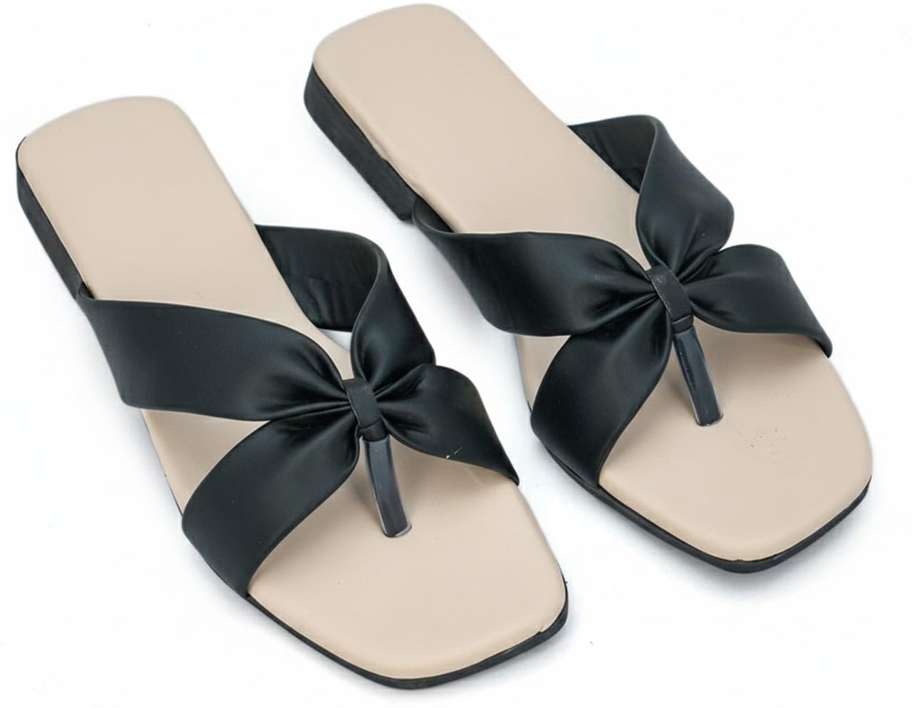 Women’s Trendy Bow Design Flats | Comfortable Slip-On Casual Sandals for Office, College & Daily Use-image-36