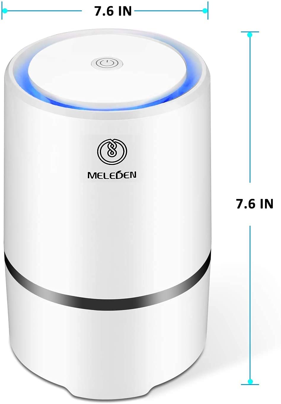 RJJ Purificador de Aire for el hogar con filtros, 2020 Purificadores de Aire de bajo Ruido de diseño de bajo Ruido, Limpiador de Aire de Escritorio